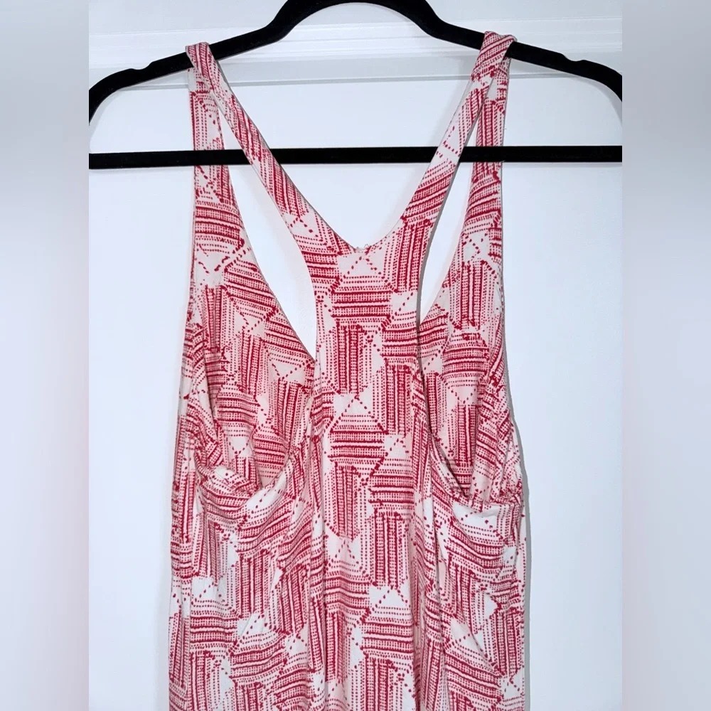 Tart Collection Red and White Patterned Sleeveless Dress